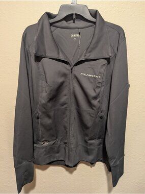 Ogio Ford Fusion Full Zip Pullover Gray Women's 2xl Embroidered New Without Tag